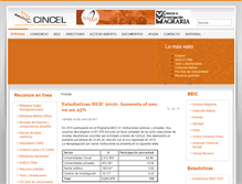 Tablet Screenshot of cincel.cl